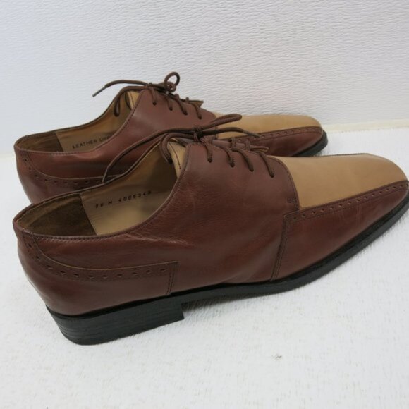 Stanley Blacker Split Top Two Tone Leather Dress Men\'s Footwear Oxfords Sz 15 M main image 2
